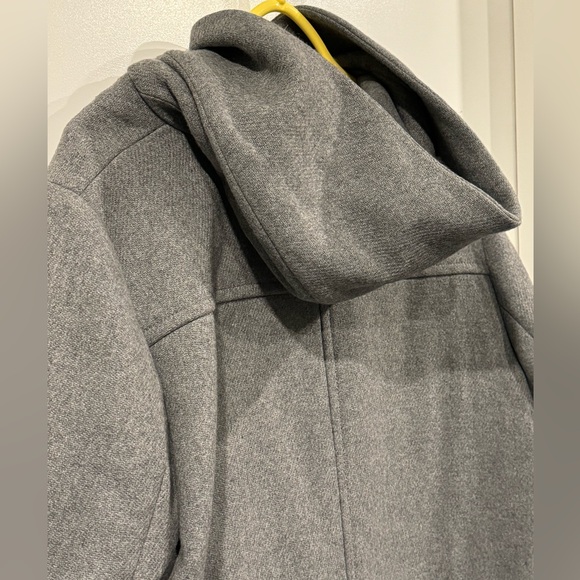ZARA NWT Woman’s XXL Grey hooded wool coat - Picture 3 of 10